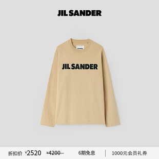甄选折扣 棉质LOGO长袖 JIL 女士 T恤 SANDER