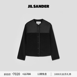 甄选折扣 黑色短款 JIL 秋冬女士 绵羊毛夹克外套 SANDER