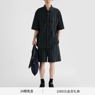 SANDER JIL 新品 男士 型格纹短裤 休闲版 早春新品