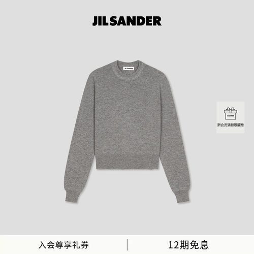 JIL SANDER女士绵羊毛长袖套头针织衫