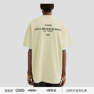 JIL 首降 SANDER 男士 logoT恤 棉质圆领短袖 新品