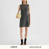 早春新品 女士真丝短款 JIL SANDER 新品 无袖 连衣裙