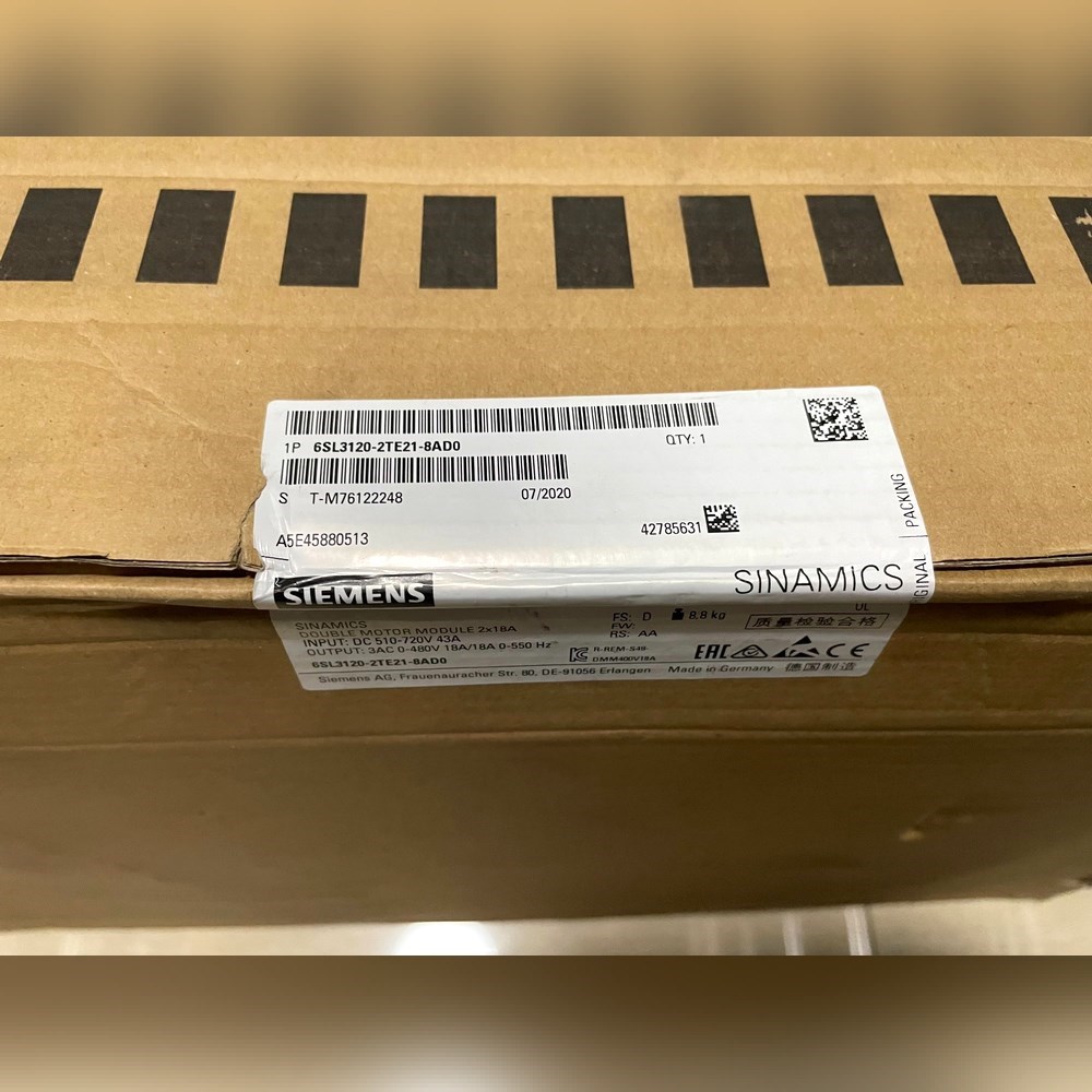 6SL3120-2TE21-8AD018A双轴驱动