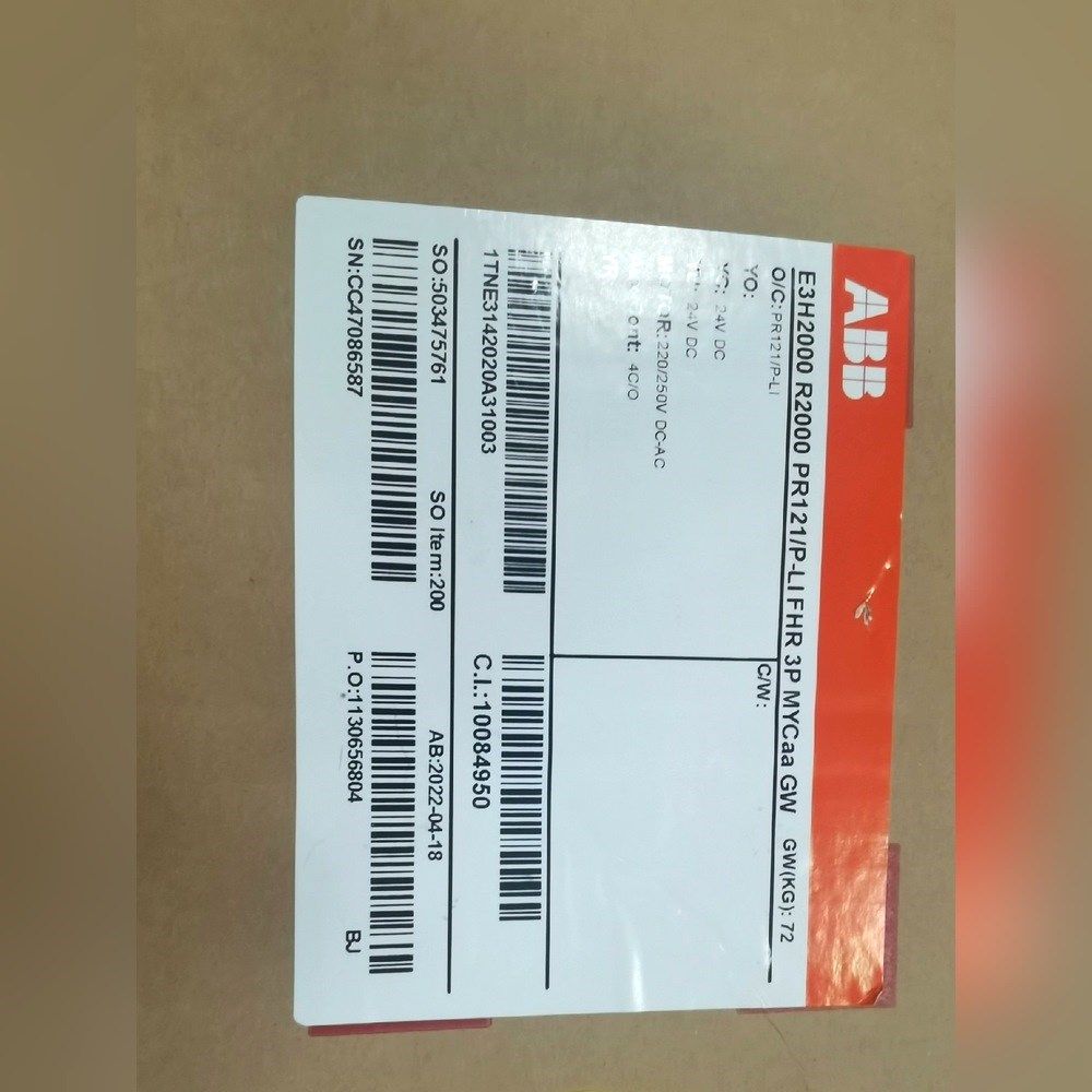 ABB框架断路器 E3H2000 R2000 PR121P 议价