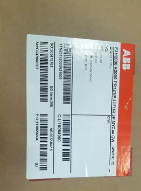 ABB框架断路器 E3H2000 R2000 PR121P 议价