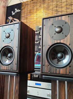 HiFi监听书架音箱雨后初晴P3复刻版本桦木夹板实木皮制作