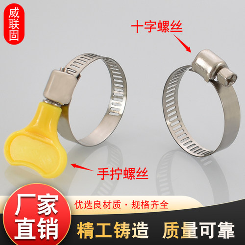 威联固201抛光手拧管箍紧固件