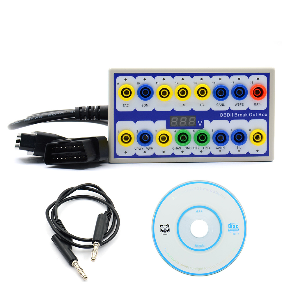 跨境OBD2 Breakout Box 接线盒测试盒汽车诊断工具 Break Out Box