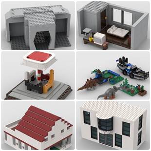 定制积木创意设计地形陷阱Giostra童真木马童真木马公馆地堡入口