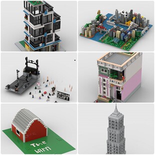 定制积木创意设计巡回演唱会摩天大楼谷仓艺术商店重庆市景观建筑