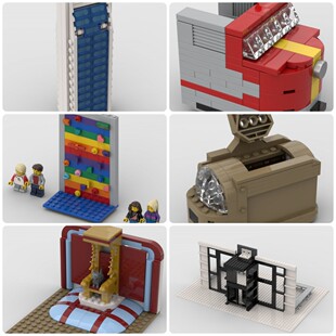 定制积木创意设计摩天大楼狗窝儿童攀岩墙列车陛下狗窝艾米莉娅