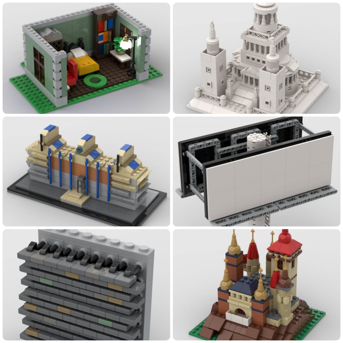 定制积木Efteling主题公园墙壁梦幻卧室文化储藏室纪念堂广告牌