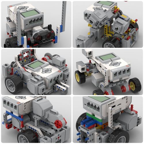 定制积木蜘蛛机器人飞行松鼠EV3机器人飞龙机器人自动驾驶汽车