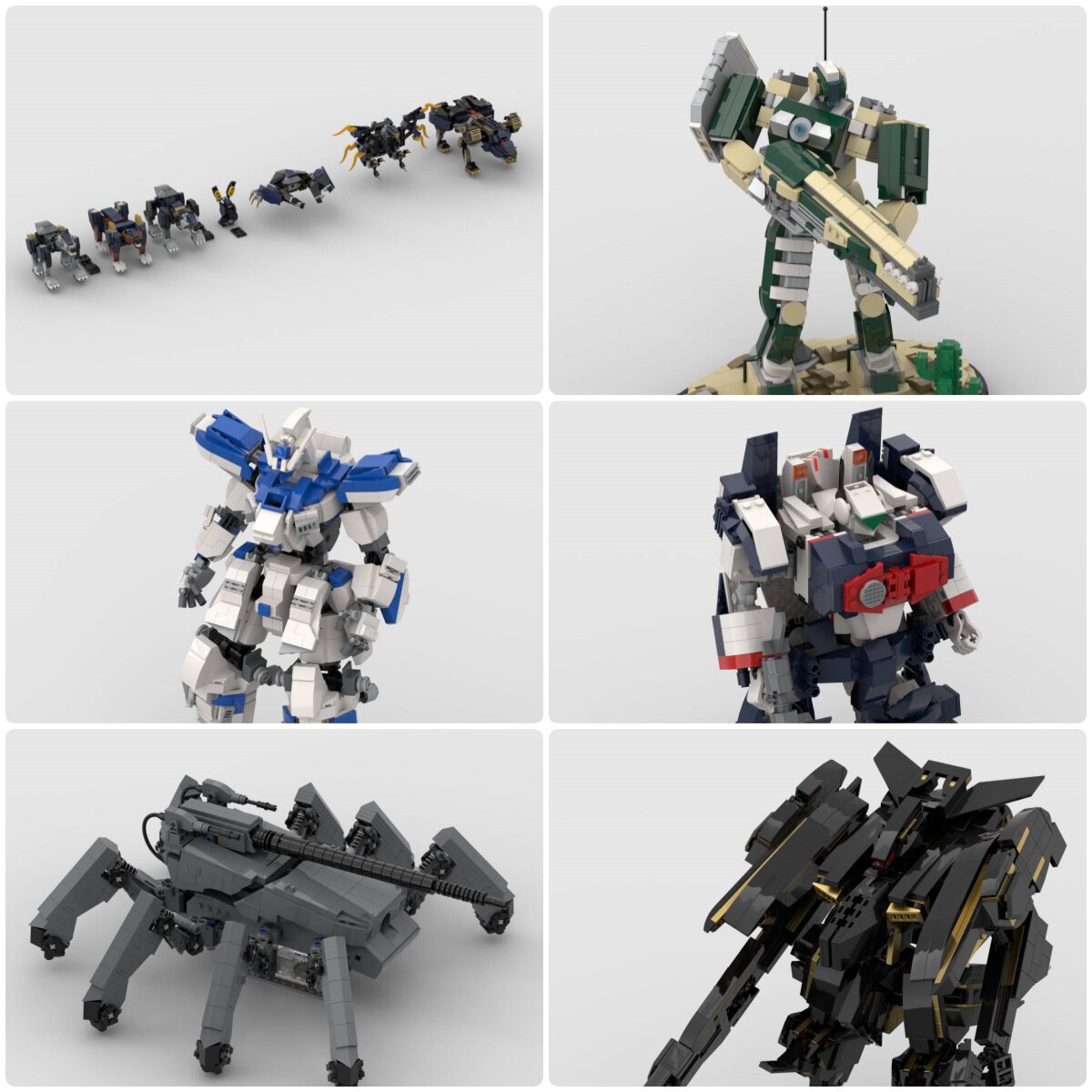 定制积木FASCF04机器人VF1J装甲女武神破坏之杖自行火炮星座机甲