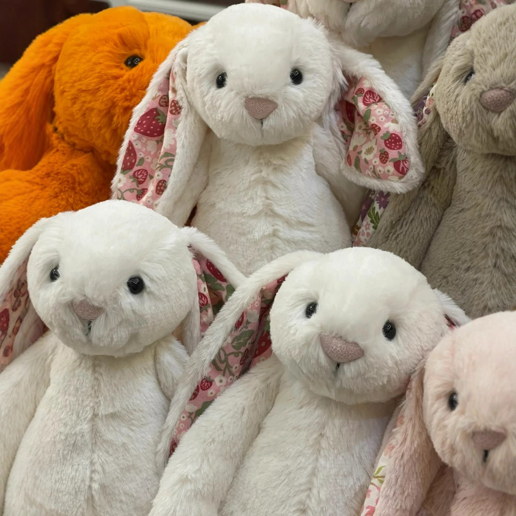 英国同款jellycat白色深粉色浅粉色棕色灰色紫色碎花邦尼兔玩偶,玩具/童车/益智/积木/模型,毛绒/玩偶/公仔/布艺类玩具,淘宝优惠券,粉丝福利购,淘宝优惠卷