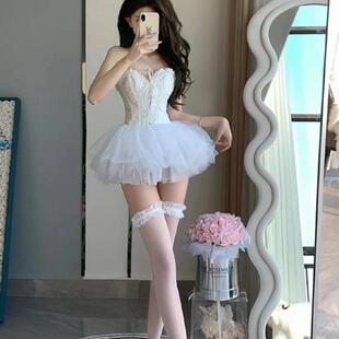 新款女团ds演出服gogo秀服装酒吧dj气氛巡场B组领舞黑色网纱短裙