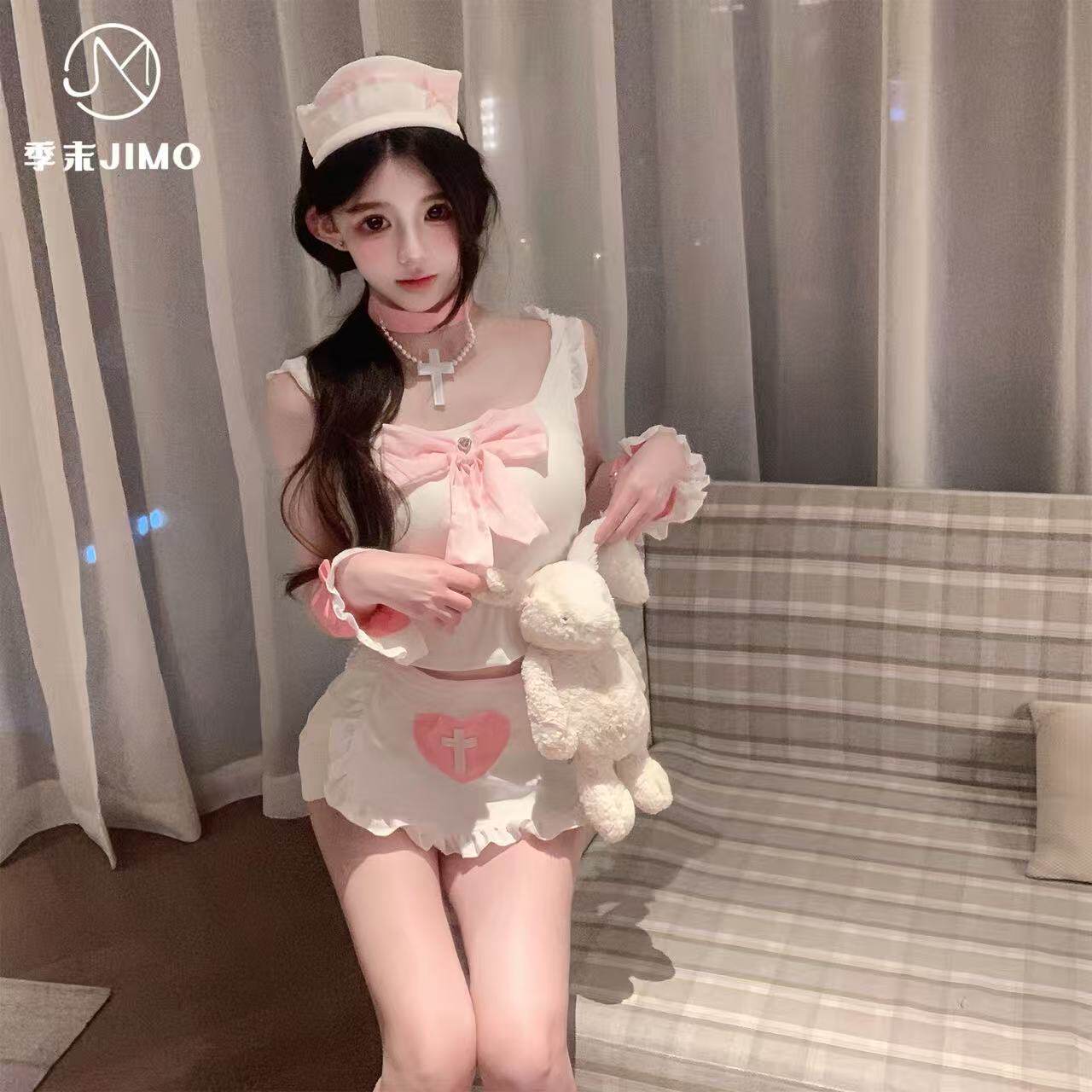 【奢华魅惑】酒吧ds演出服夜店gogo服装原创手作护士装性感交叉绑