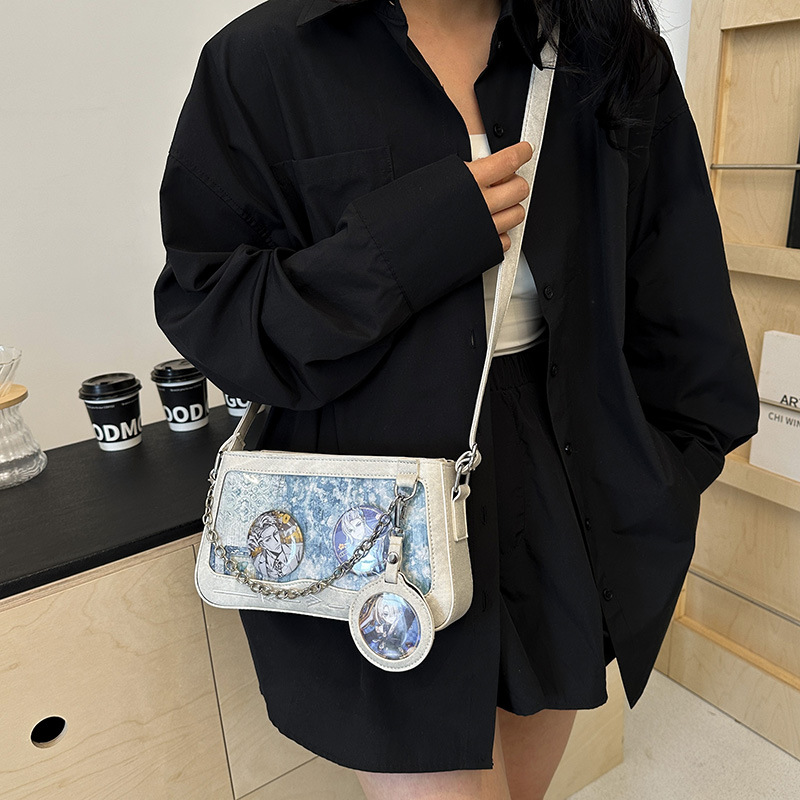 新款原创痛包设计百搭二次元微小食量单肩斜挎包女甜酷辣妹风包包