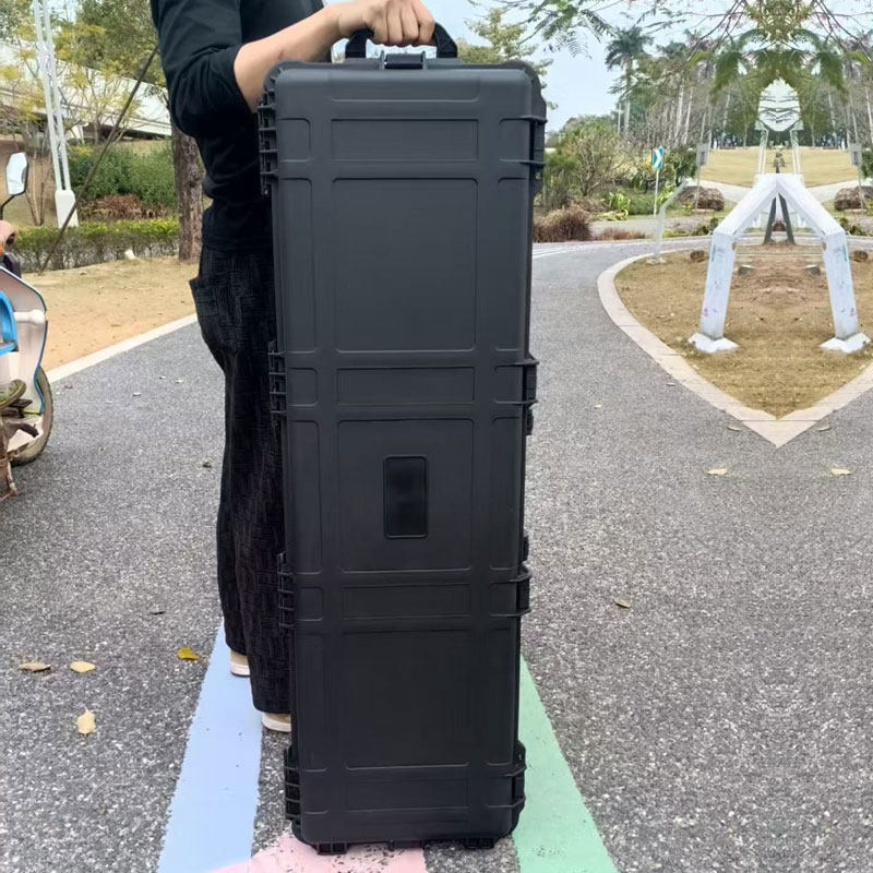 户外弓箭收纳防护箱长款塑料拉杆手提箱鱼竿收纳箱大型装备仪器箱