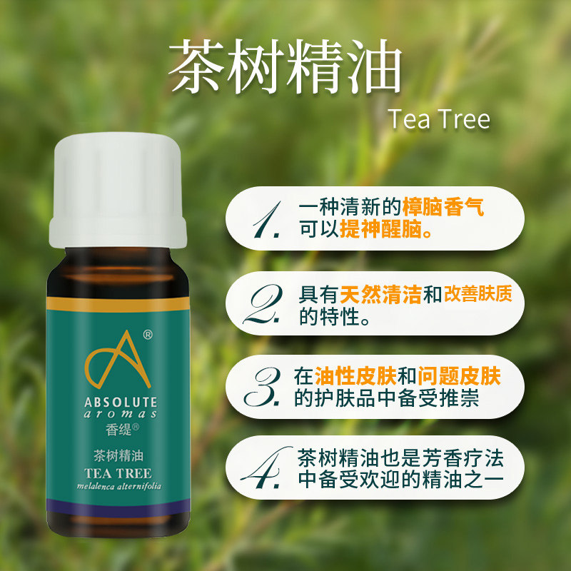 英国香缇茶树精油开背按摩刮痧推背spa植物情侣人体润滑身体精油