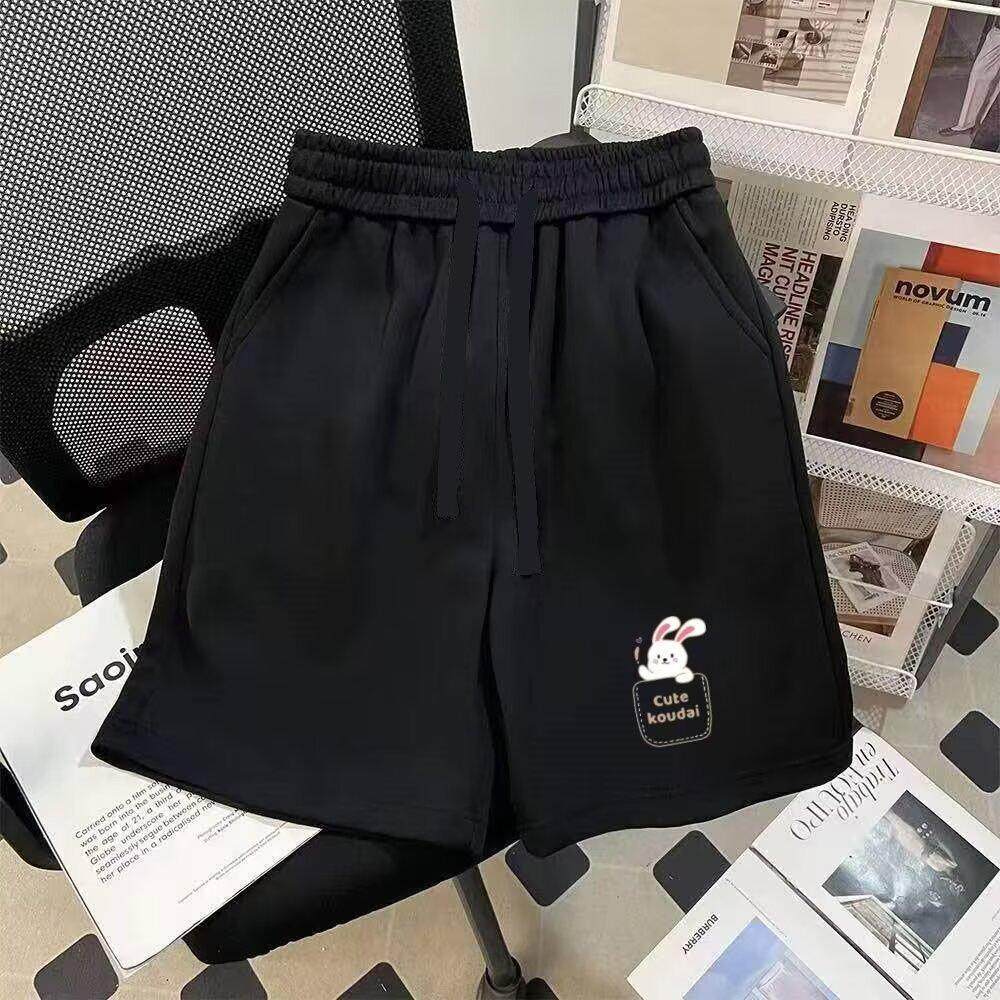 美式高街运动短裤男女夏季2026休闲裤子宽松慵懒风直筒情侣五分裤