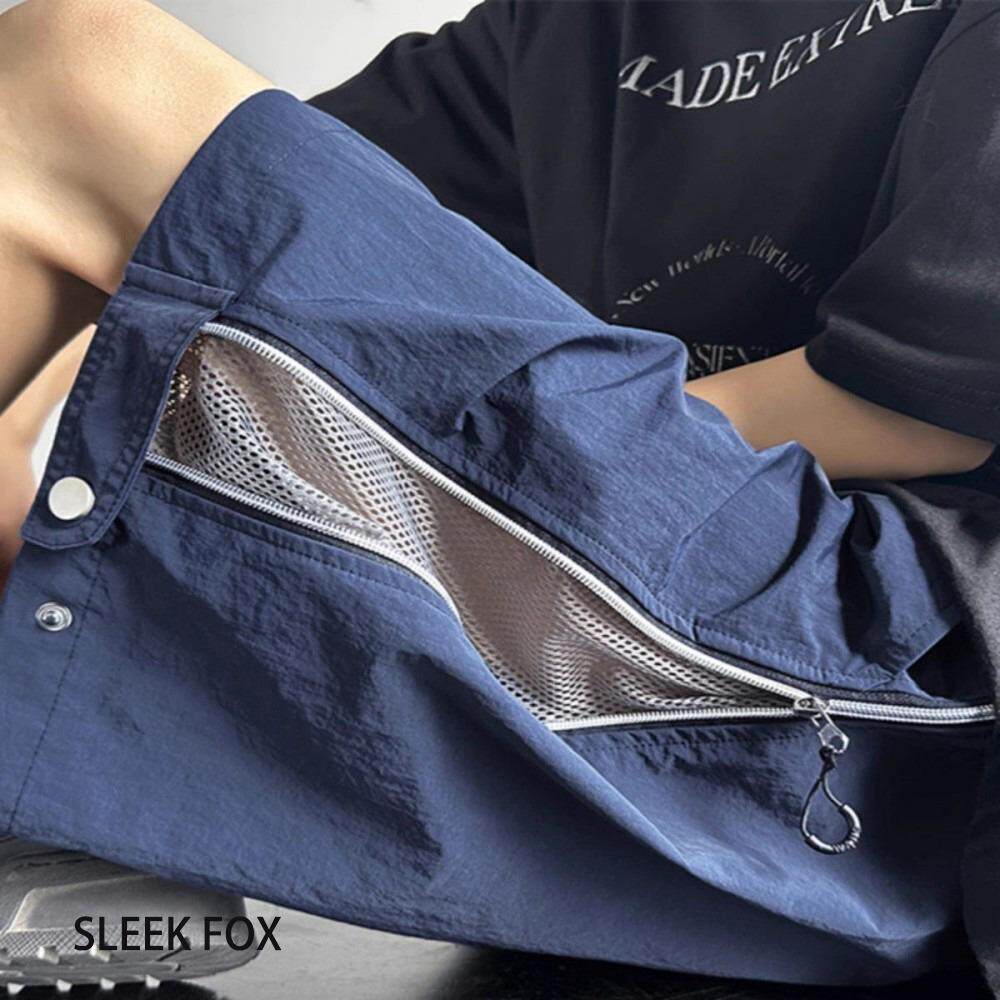 小众设计感速干跑步五分裤男款夏季网布透气短裤美式篮球运动短裤