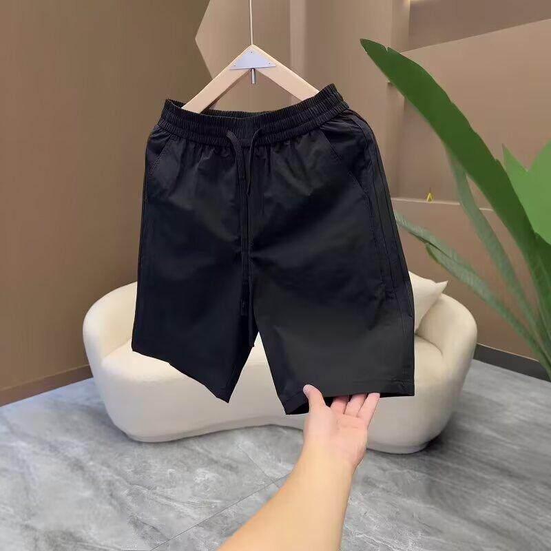 高端夏季薄款透气简约短裤男士外穿时尚潮流青少年百搭休闲五分裤