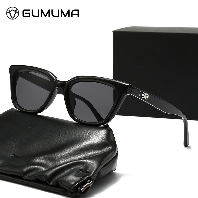 王嘉尔同款GM墨镜男士百搭夏季防晒防紫外线网红拍照方形太阳眼镜