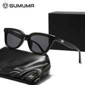 百搭夏季 王嘉尔同款 GM墨镜男士 防晒防紫外线网红拍照方形太阳眼镜