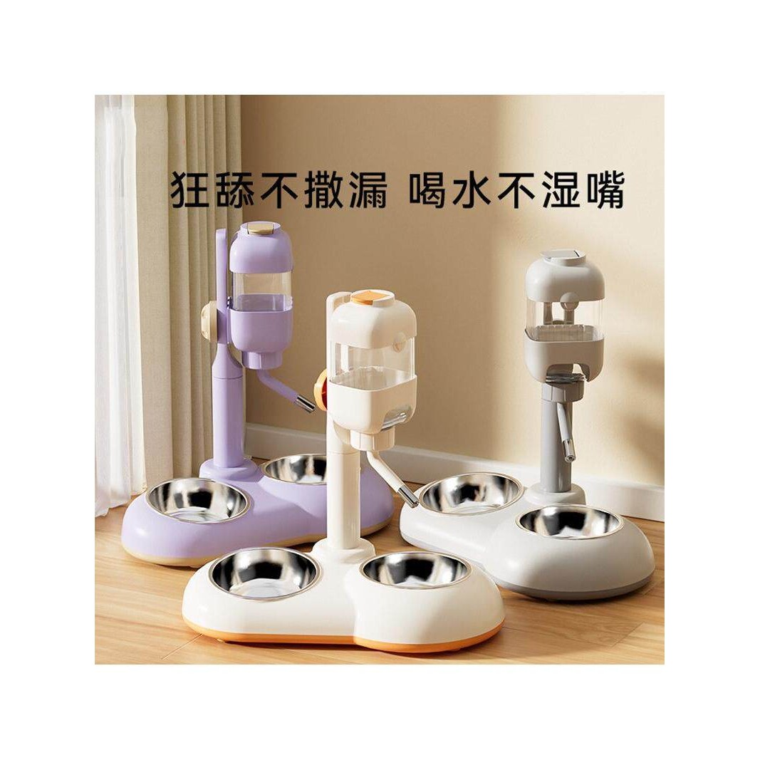 比熊专用喝水器不湿嘴小狗狗幼犬生活用品饮水机自动饮水器喂食碗