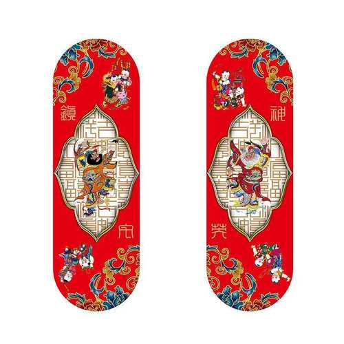 2026马年门神门贴贴画秦叔宝尉迟恭守门联春节对联新房入宅乔迁