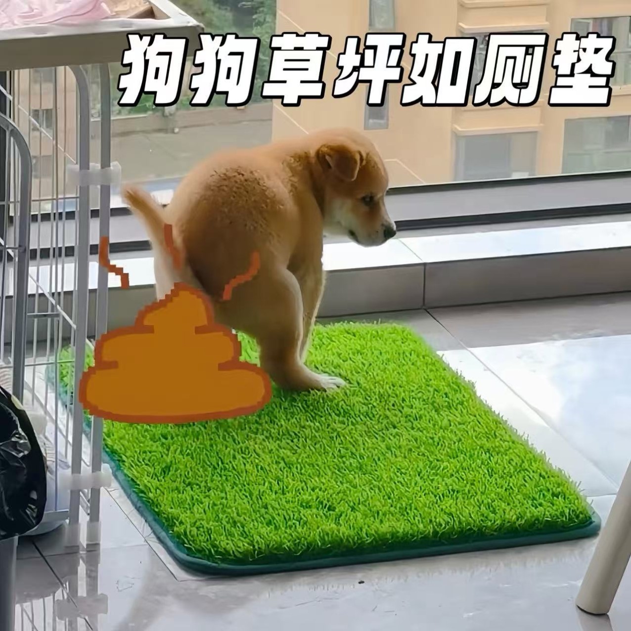 狗狗仿真草坪如厕刮泥蹭土垫