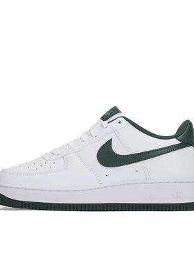 耐克Nike Air Force 1合成革舒适板鞋白绿色FV5948-110舟山ymy仓