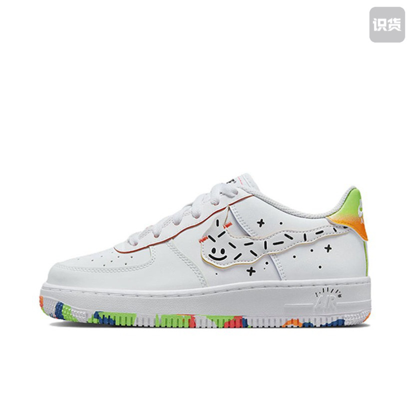 Nike Air Force 1 板鞋Shadow/GS/白色/彩色DV1366-111广东kd仓