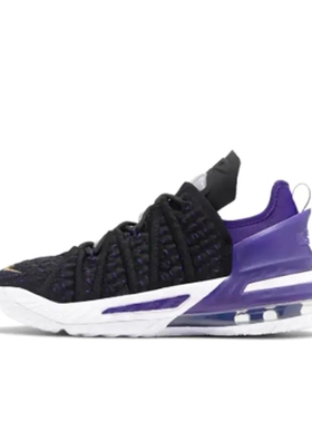 Nike Zoom LeBron 18 詹姆斯 篮球鞋 黑色/紫色CW2760-004济南ls