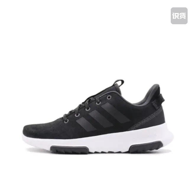 adidas Cloudfoam Racer TR 休闲鞋 黑白麂皮BC0051济南ls