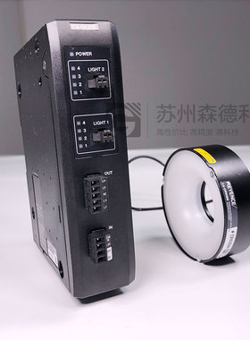 二手 Keyence CA-DC21E CA-DRW8M LED照明控制器/白色圆形多议价