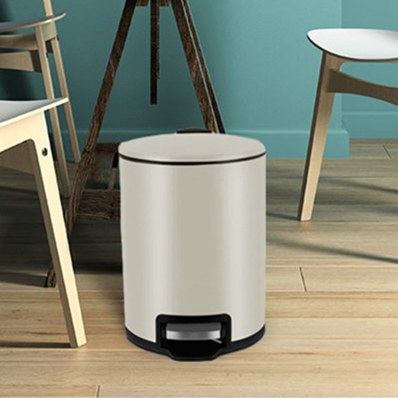 轻奢垃圾桶不锈钢带盖家用客厅卧室厨房大号创意大容量卫生间厕所