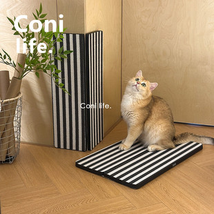 Coni life国风猫抓板耐磨不掉屑贴墙瓦楞纸转角磨爪耐抓猫咪玩具