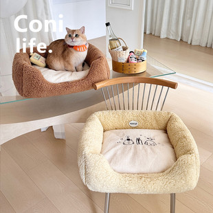 通用 保暖狗窝宠物窝沙发床可拆洗猫咪睡垫四季 Coni life猫窝冬季