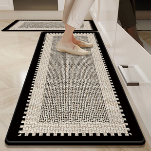 厨房地垫防滑防油2025新款 网红地毯可擦免清洗吸水吸油防水脚垫子