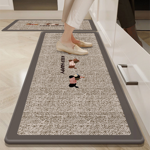 厨房地垫防滑防油2025新款 网红地毯可擦免清洗吸水吸油防水脚垫子