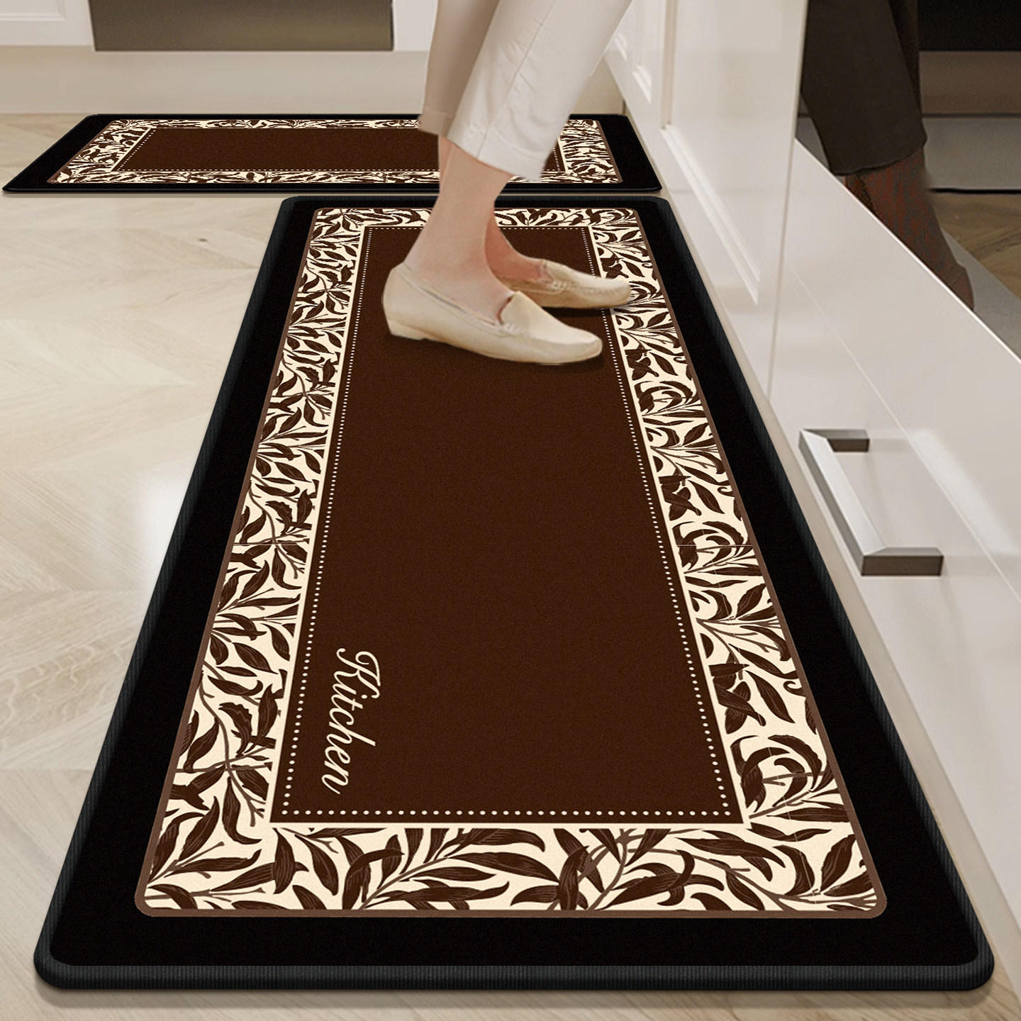 厨房地垫防滑防油可擦免洗地毯垫吸水吸油耐脏专用脚垫子2025新款,居家布艺,厨房地垫,淘宝优惠券,粉丝福利购,淘宝优惠卷