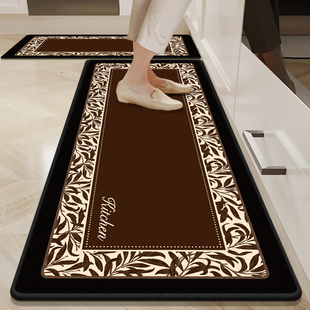 厨房地垫防滑防油可擦免洗地毯垫吸水吸油耐脏专用脚垫子2025新款