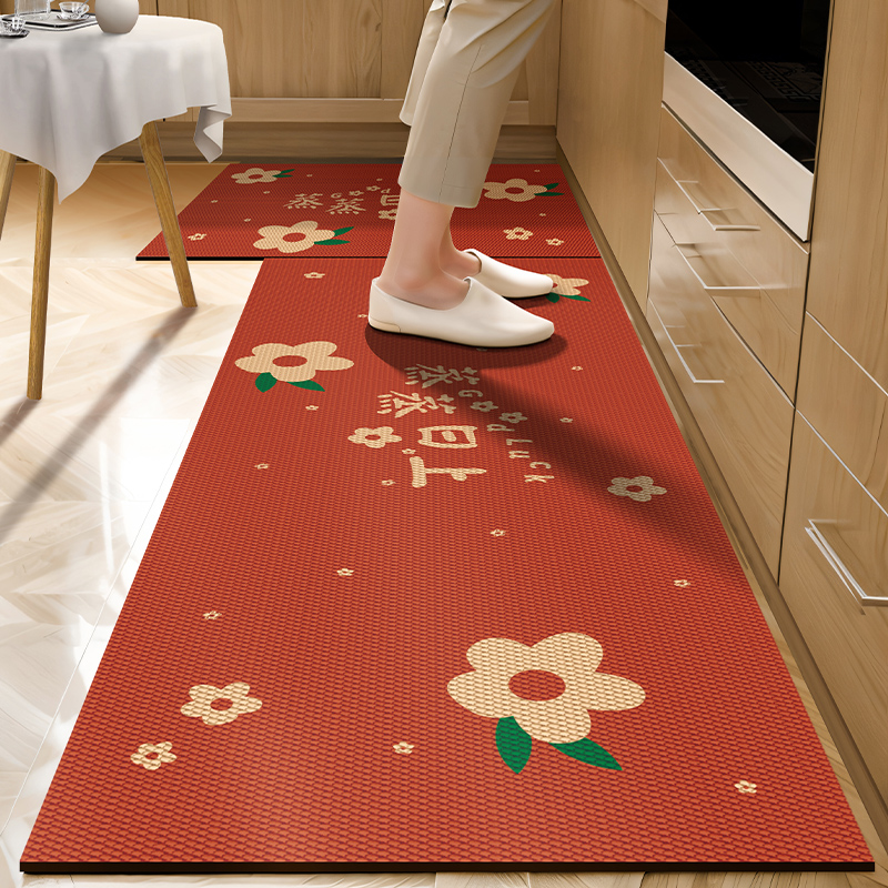 厨房硅藻泥节日节日新年免洗地垫
