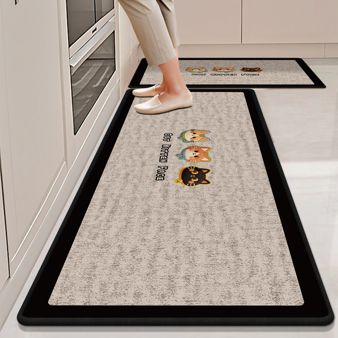 厨房地垫吸水防滑防油专用防水脚垫子免清洗新款可擦耐脏厨房地毯,居家布艺,厨房地垫,淘宝优惠券,粉丝福利购,淘宝优惠卷