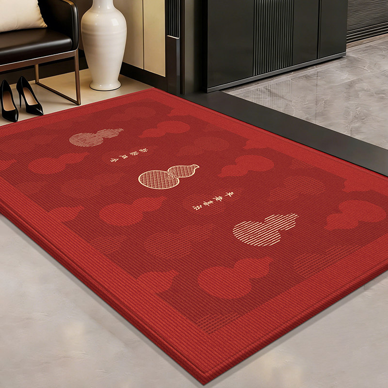 乔迁门口防滑垫子新款进门地垫入户门垫家用入户喜庆地毯红色脚垫,居家布艺,入户地垫,淘宝优惠券,粉丝福利购,淘宝优惠卷