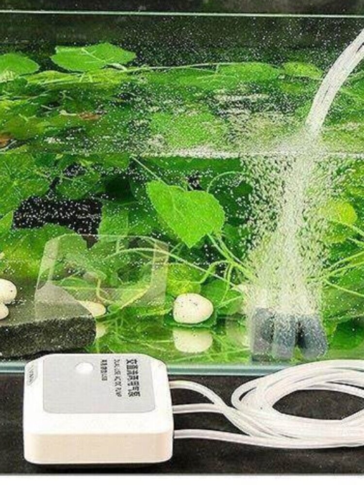 增氧泵家用全自动静音户外USB充电两用小型养鱼便携氧气泵钓鱼
