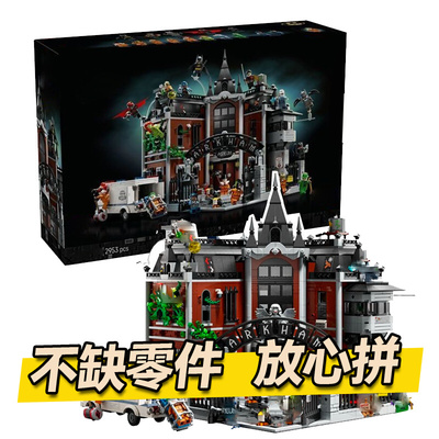 蝙蝠侠阿卡姆疯人院拼装积木