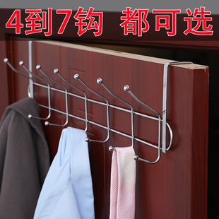 门上挂衣服的挂钩双排加长免打孔双排强力承重门后挂勾收纳置物架